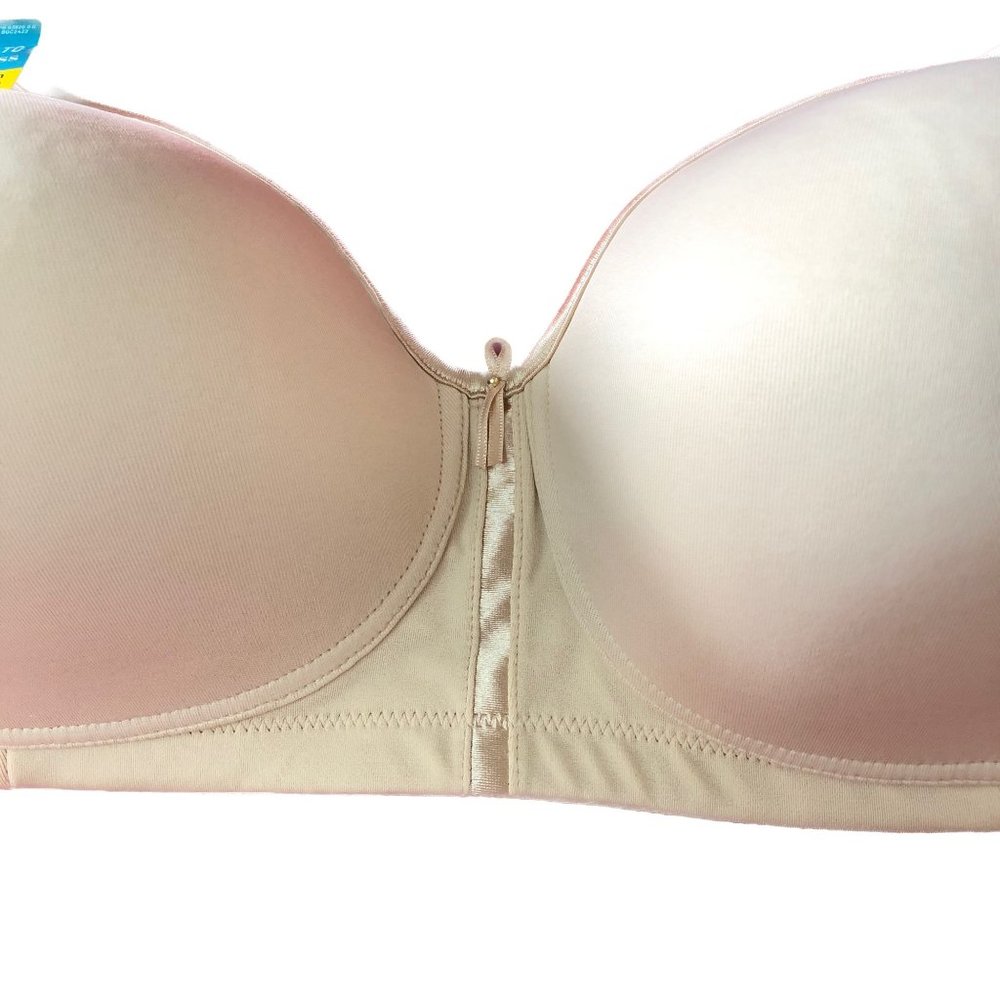 Vanity Fair Wireless Bra Style 72335  Beige Full Coverage Criss-cross Sz 38DD